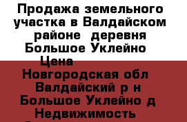 Продажа земельного участка в Валдайском районе, деревня Большое Уклейно › Цена ­ 1 000 000 - Новгородская обл., Валдайский р-н, Большое Уклейно д. Недвижимость » Земельные участки продажа   